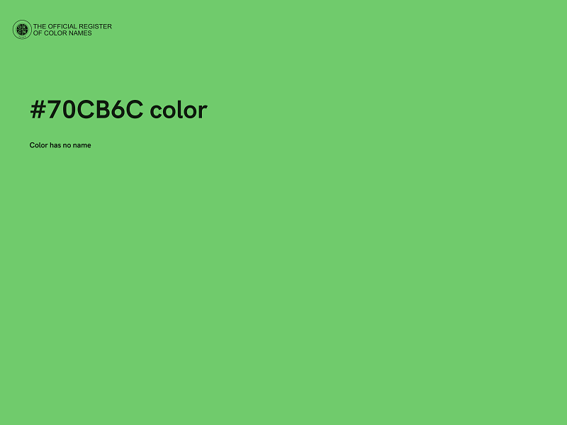 #70CB6C color image