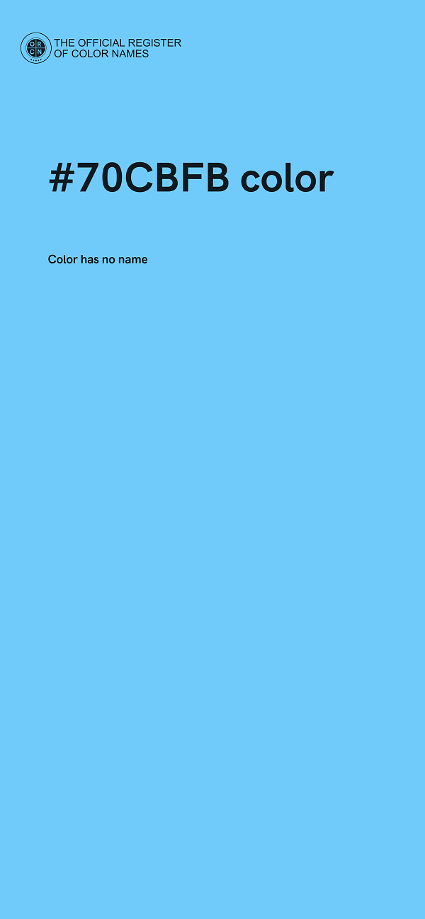 #70CBFB color image