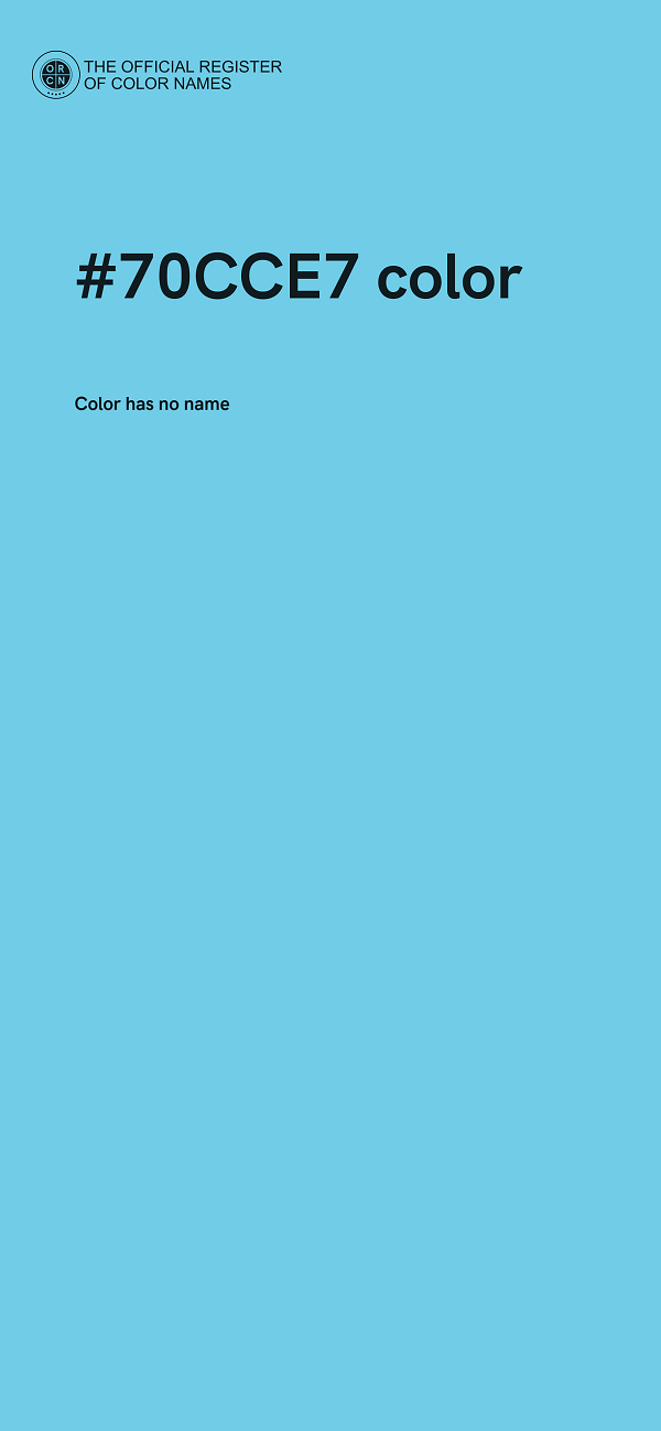 #70CCE7 color image