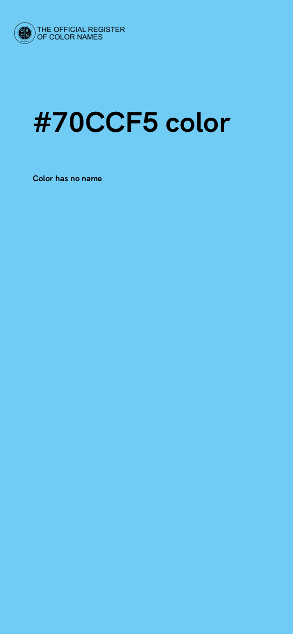 #70CCF5 color image