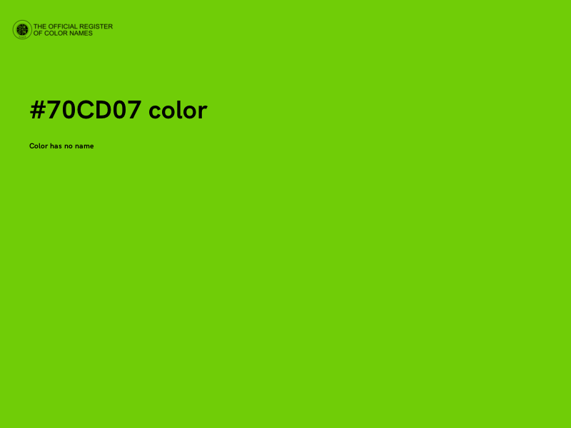 #70CD07 color image