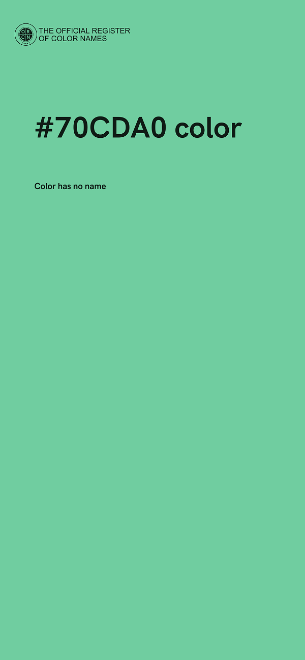 #70CDA0 color image