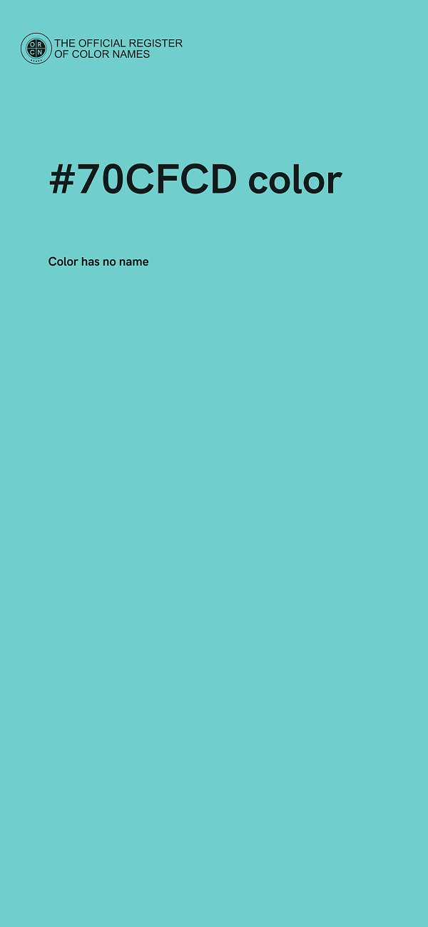 #70CFCD color image