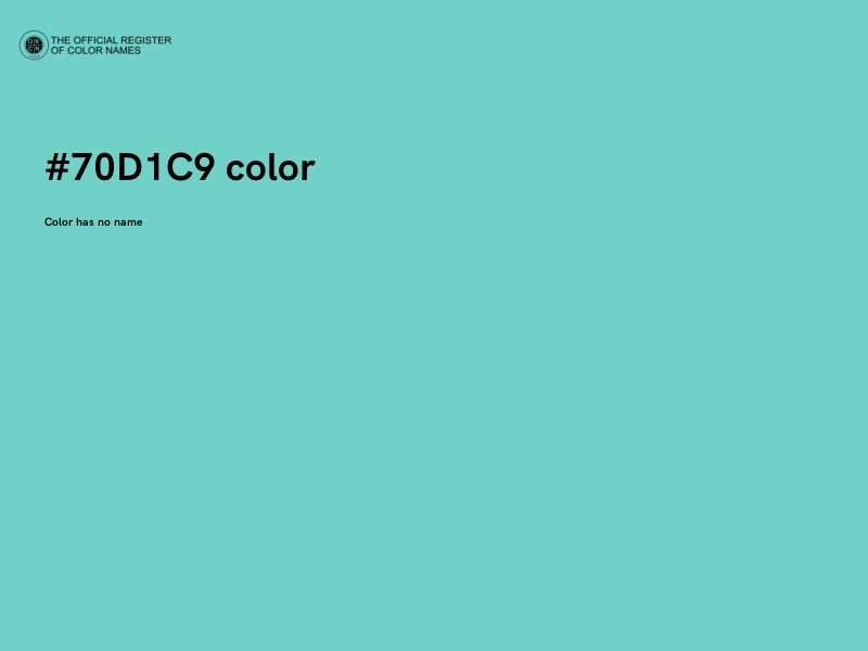#70D1C9 color image