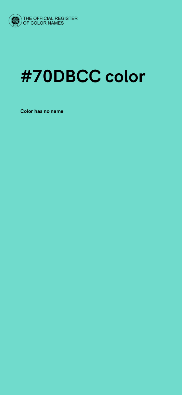 #70DBCC color image