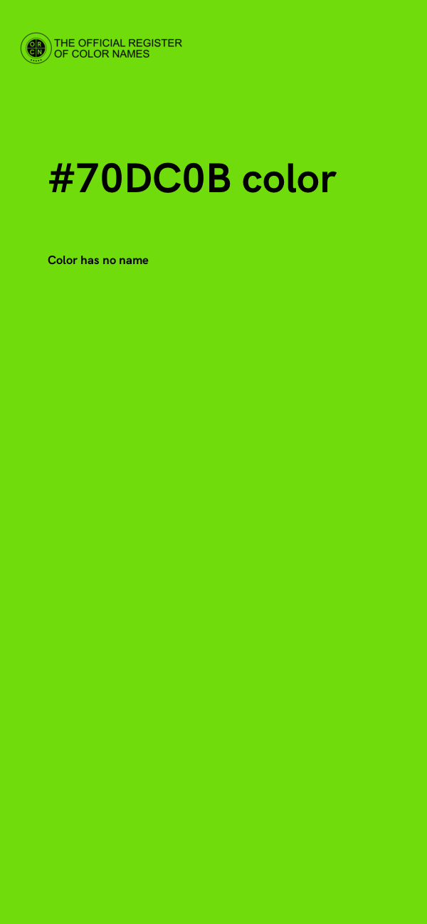 #70DC0B color image