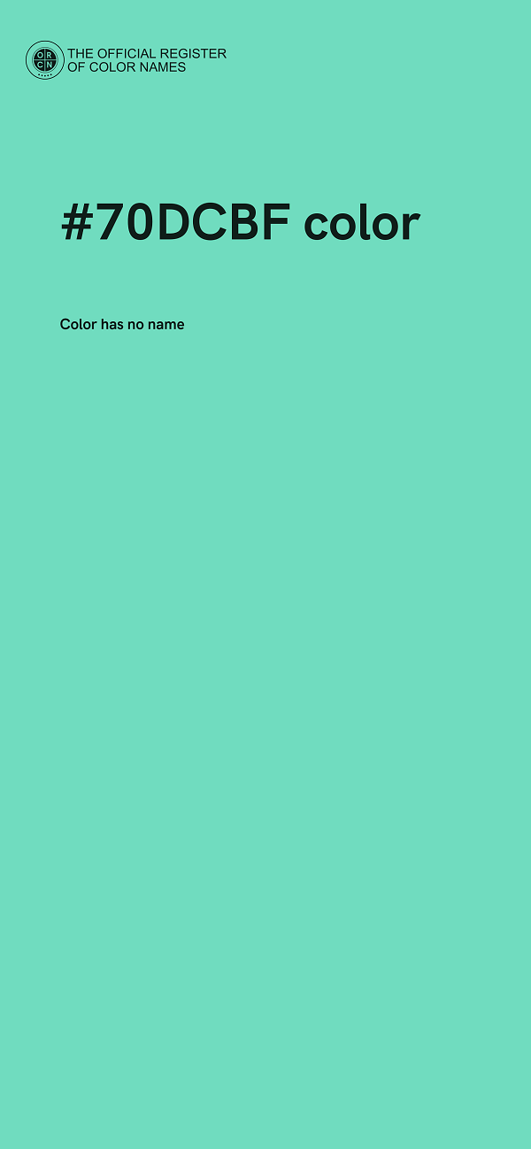#70DCBF color image