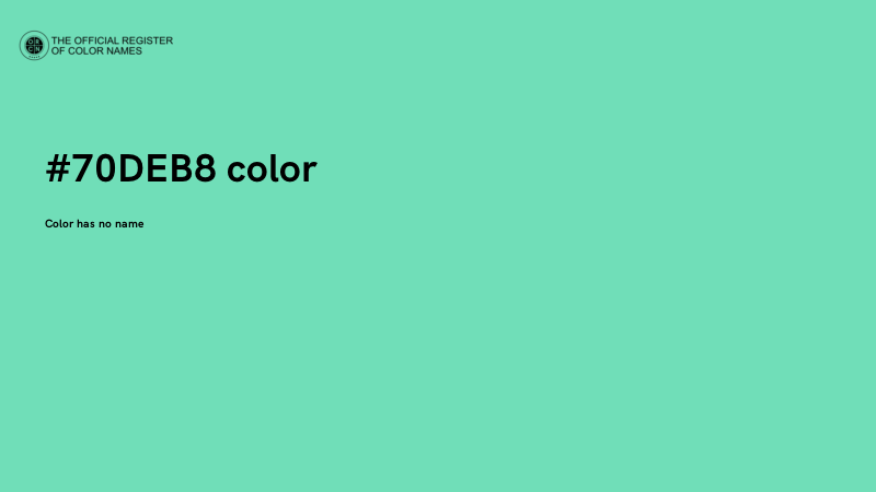 #70DEB8 color image