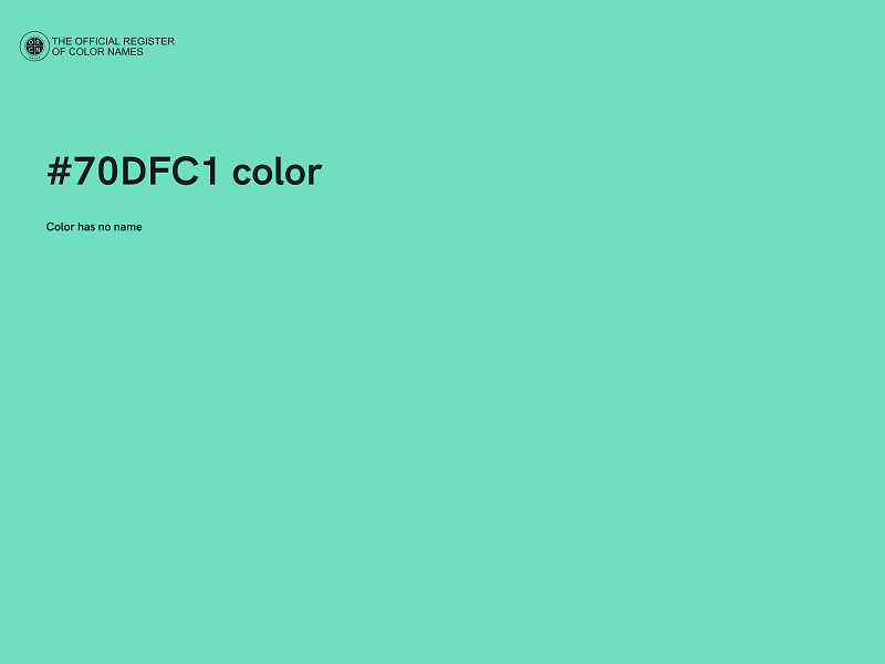 #70DFC1 color image