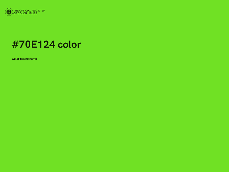 #70E124 color image