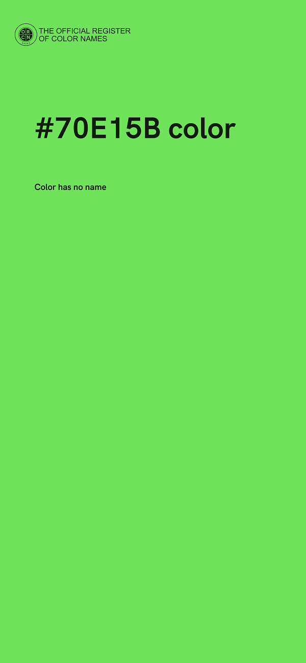 #70E15B color image