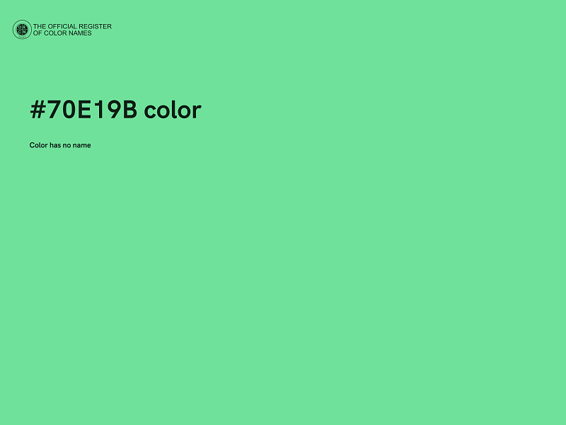 #70E19B color image