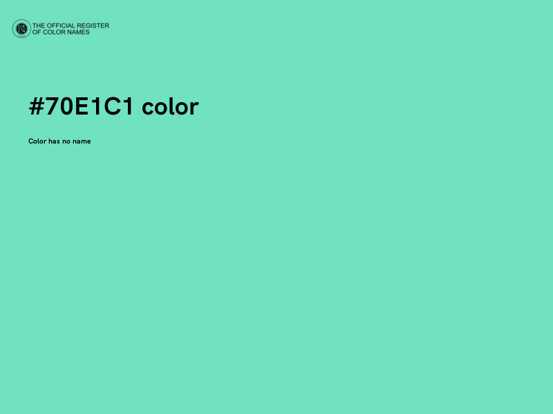 #70E1C1 color image