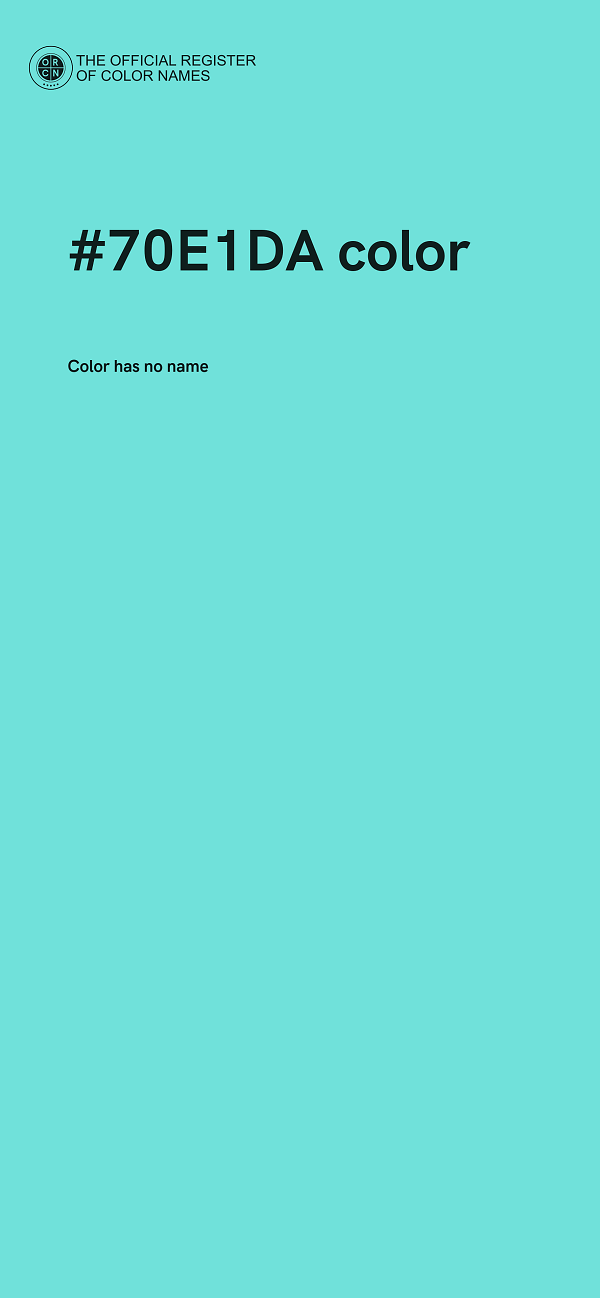 #70E1DA color image