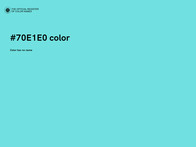 #70E1E0 color image