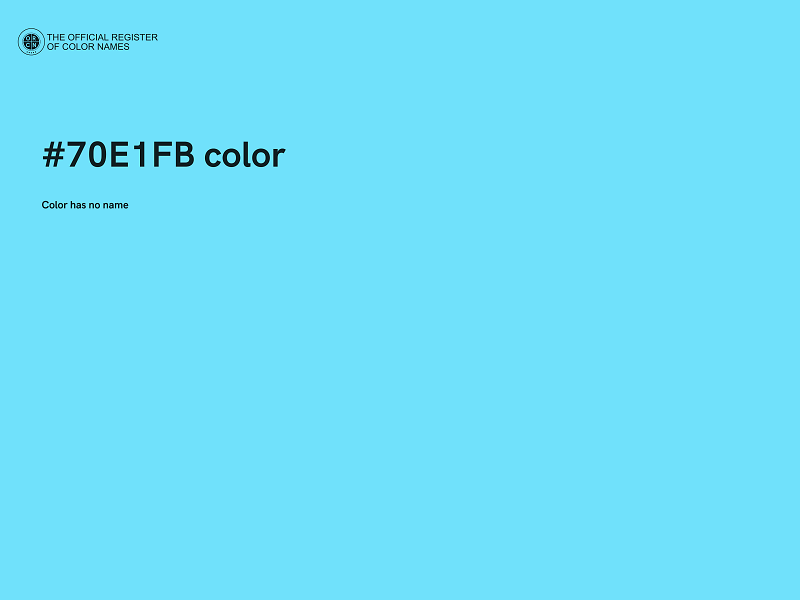 #70E1FB color image