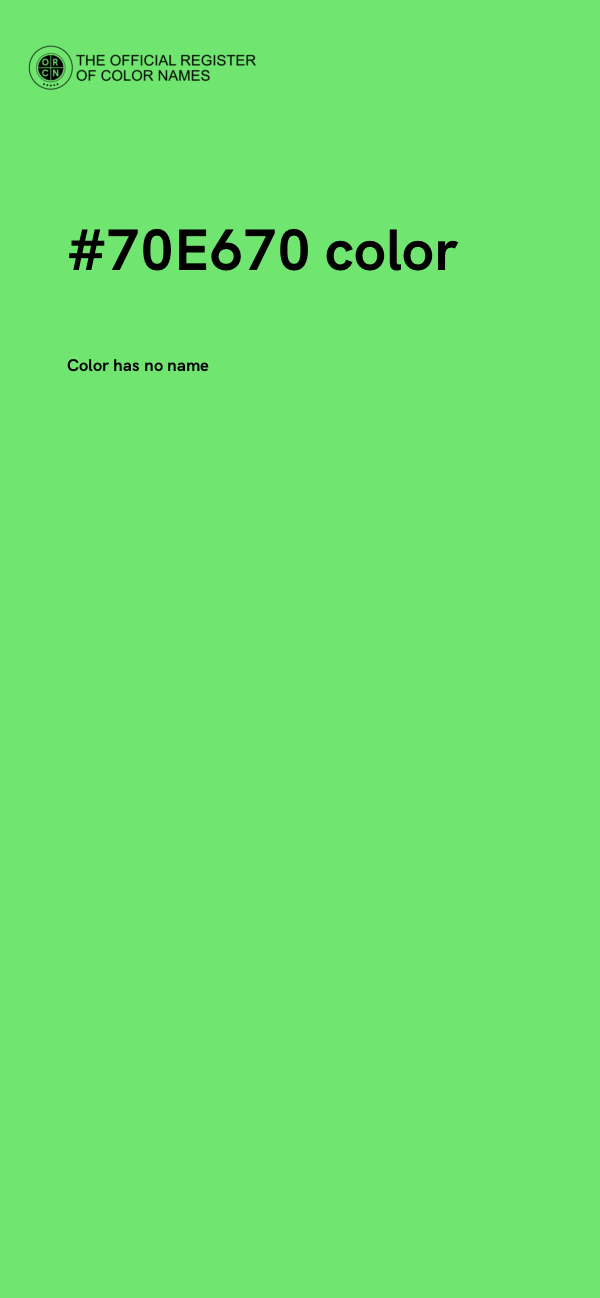 #70E670 color image