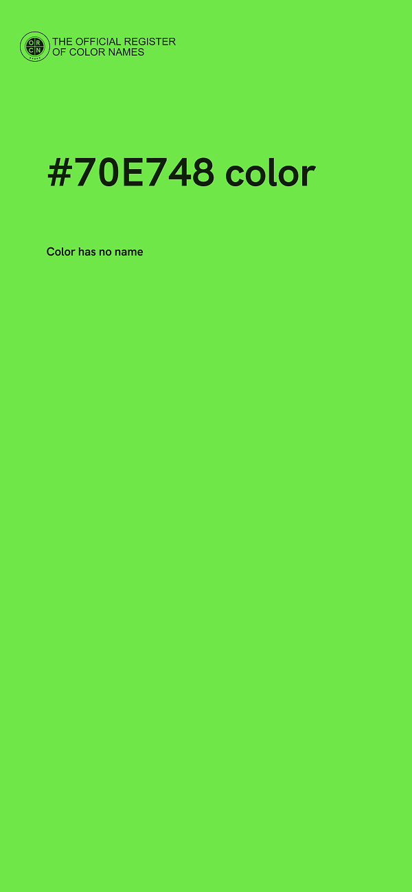 #70E748 color image