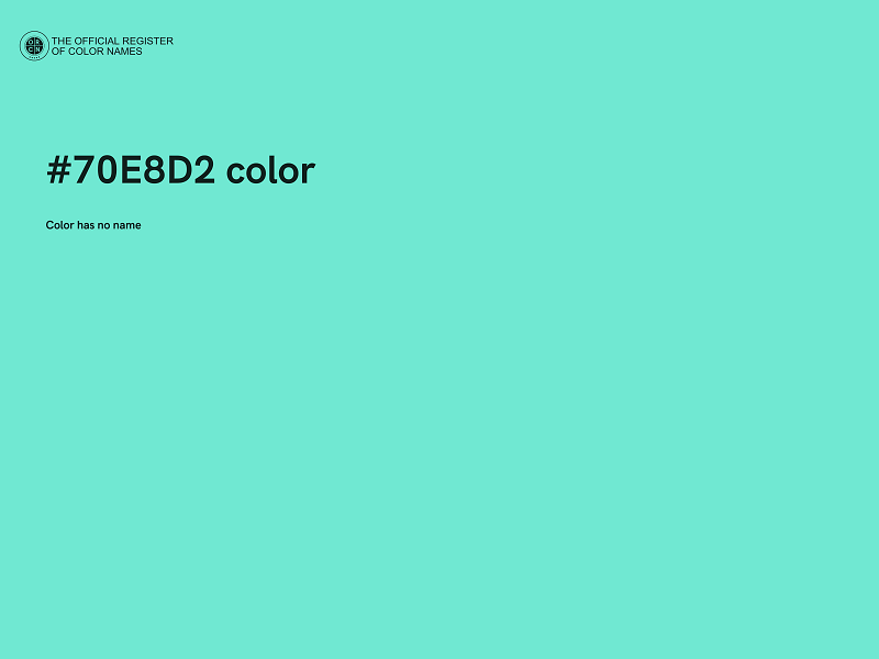 #70E8D2 color image