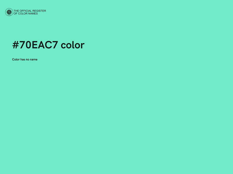 #70EAC7 color image