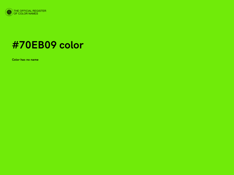 #70EB09 color image