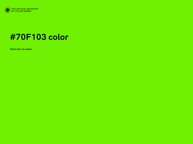 #70F103 color image