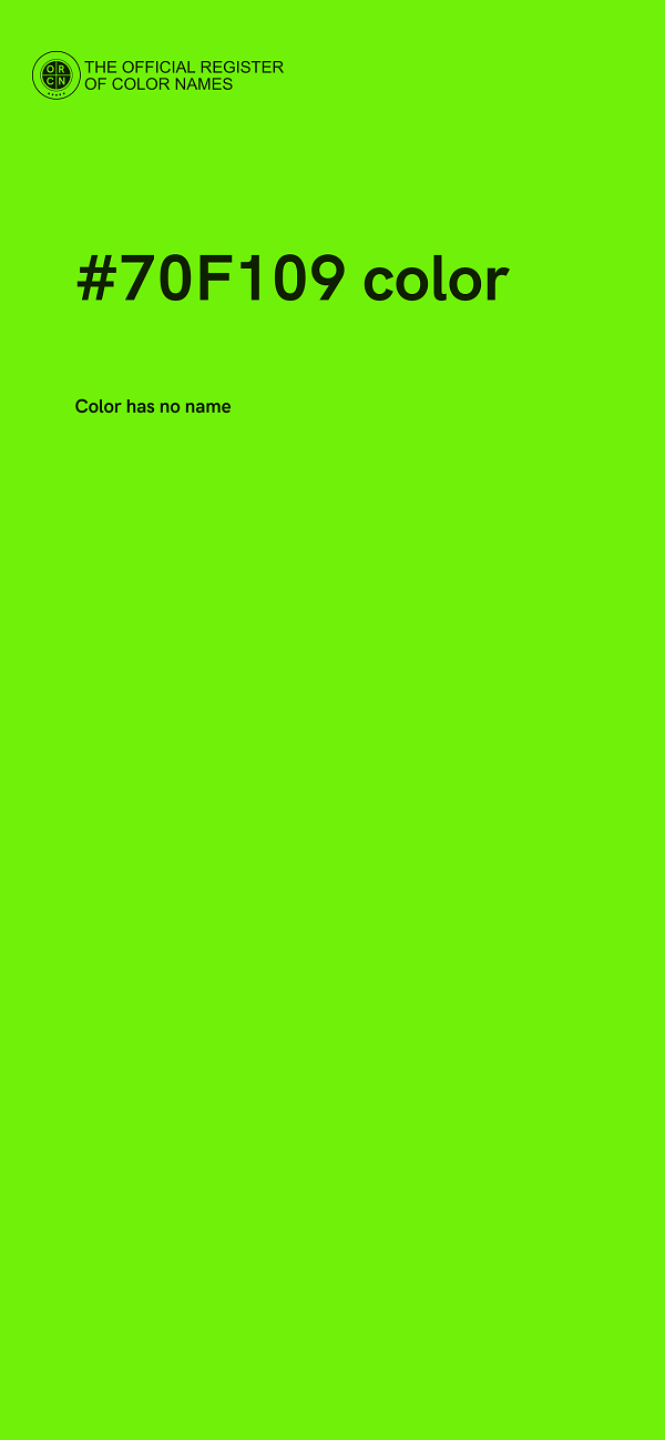 #70F109 color image