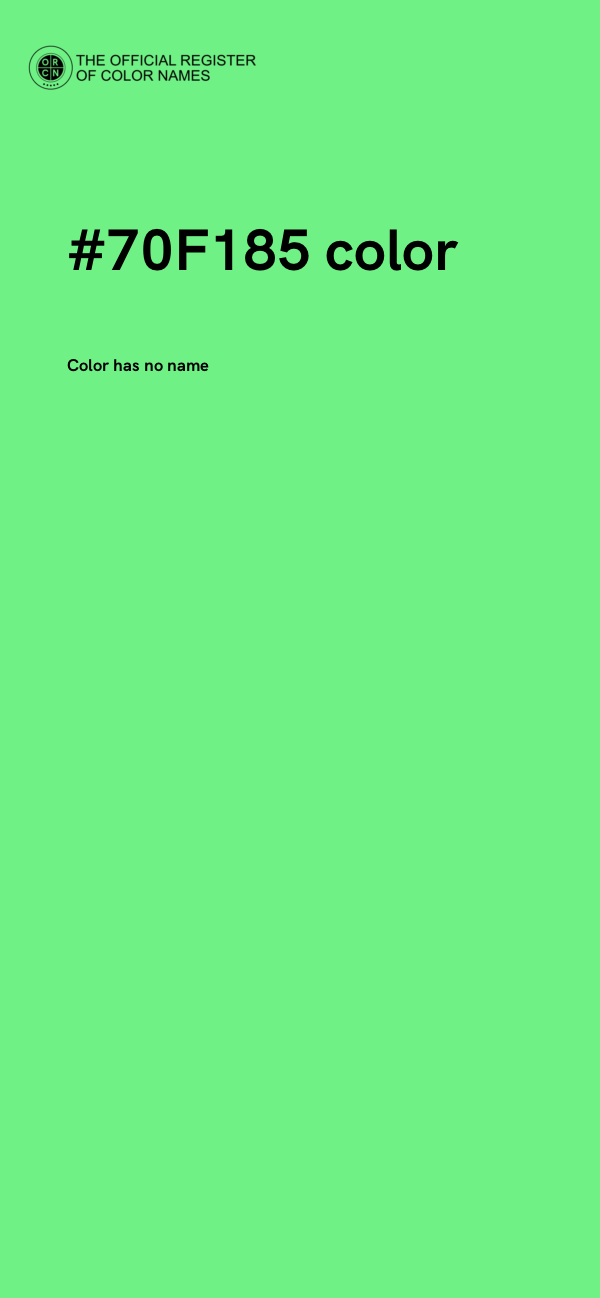 #70F185 color image