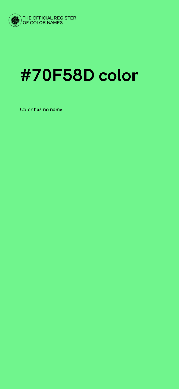 #70F58D color image