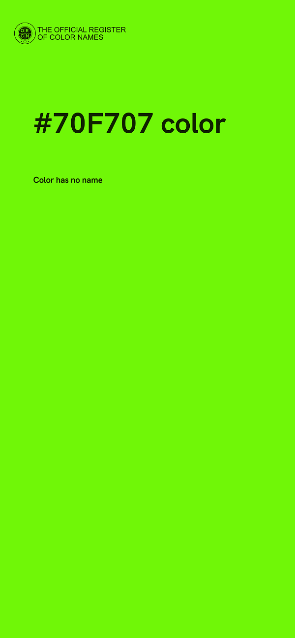 #70F707 color image