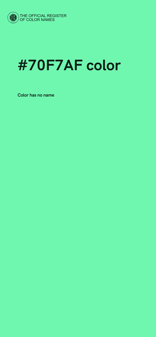 #70F7AF color image