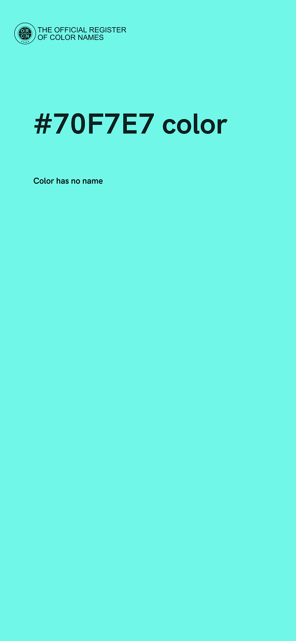 #70F7E7 color image