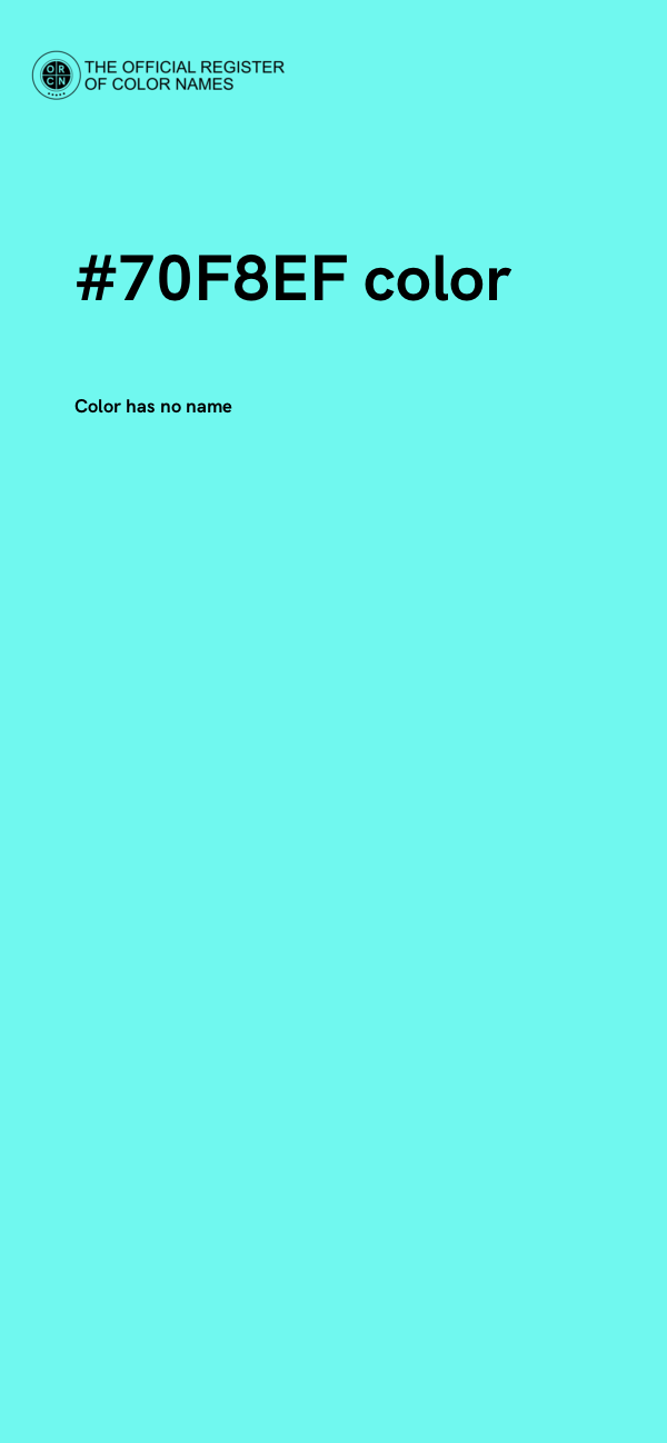 #70F8EF color image