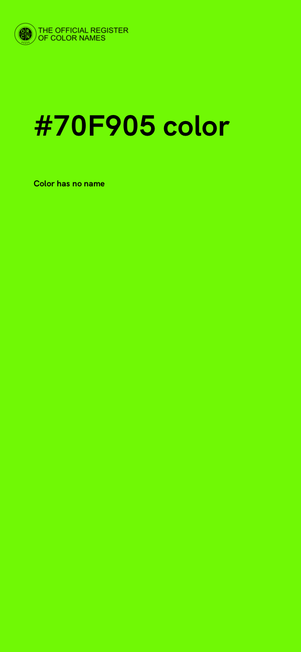 #70F905 color image