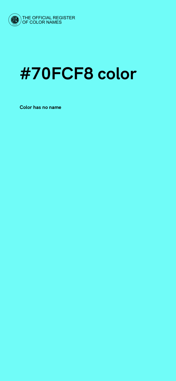 #70FCF8 color image