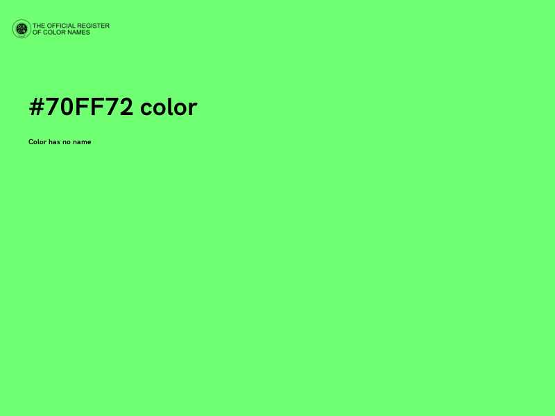 #70FF72 color image