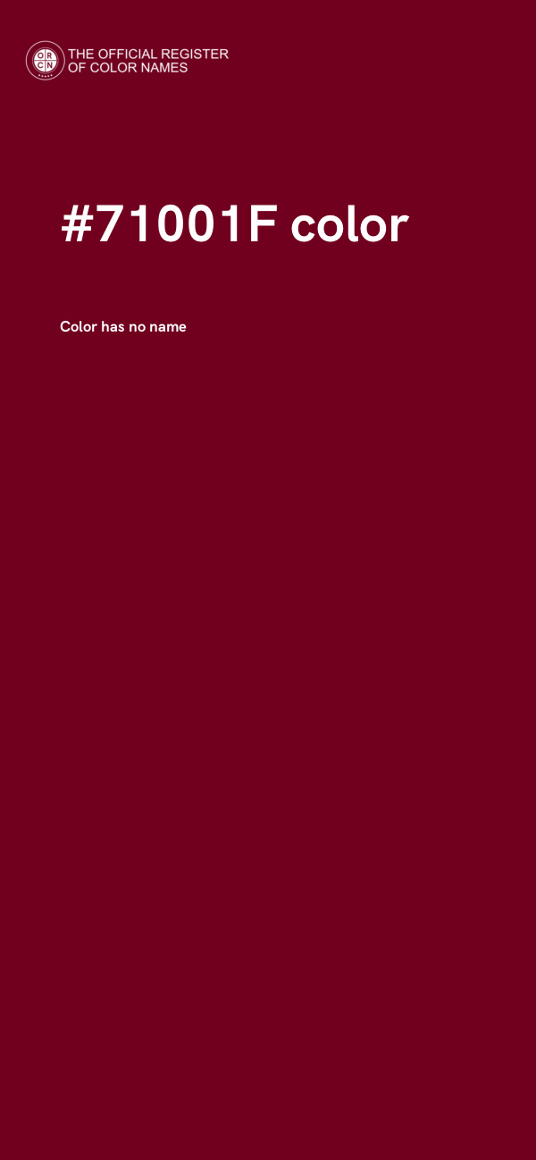 #71001F color image