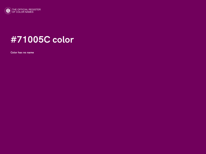 #71005C color image
