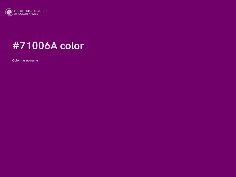 #71006A color image