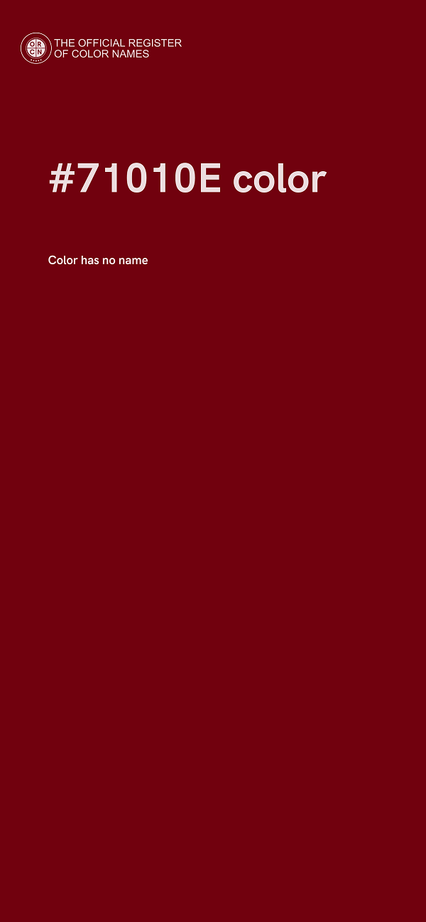 #71010E color image