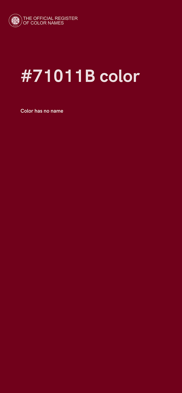 #71011B color image