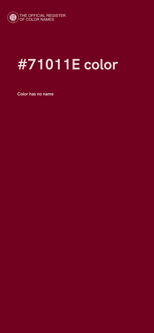 #71011E color image