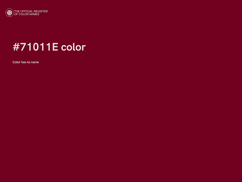 #71011E color image