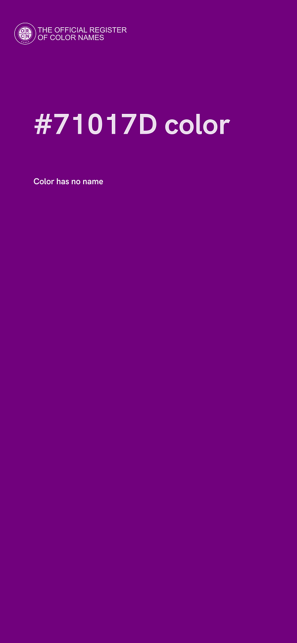 #71017D color image