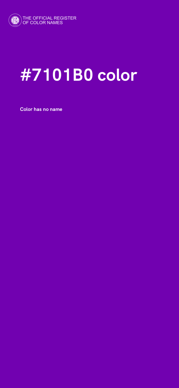 #7101B0 color image