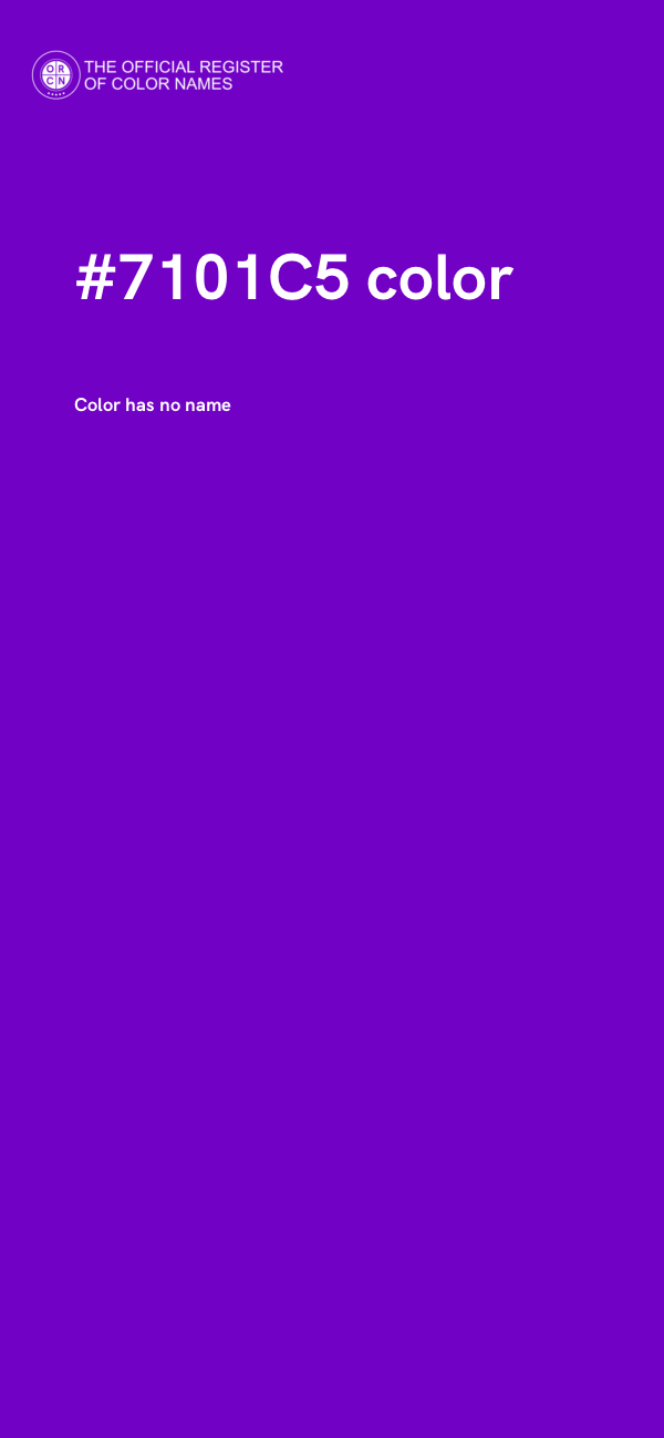 #7101C5 color image