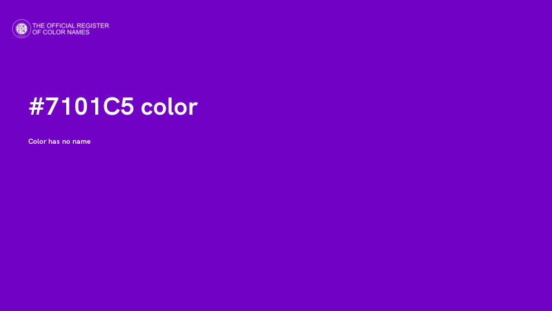 #7101C5 color image