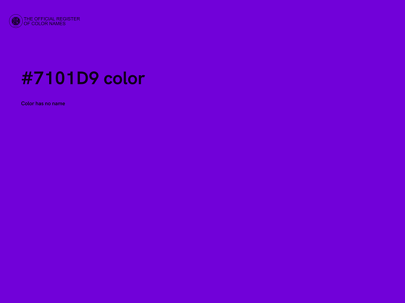 #7101D9 color image