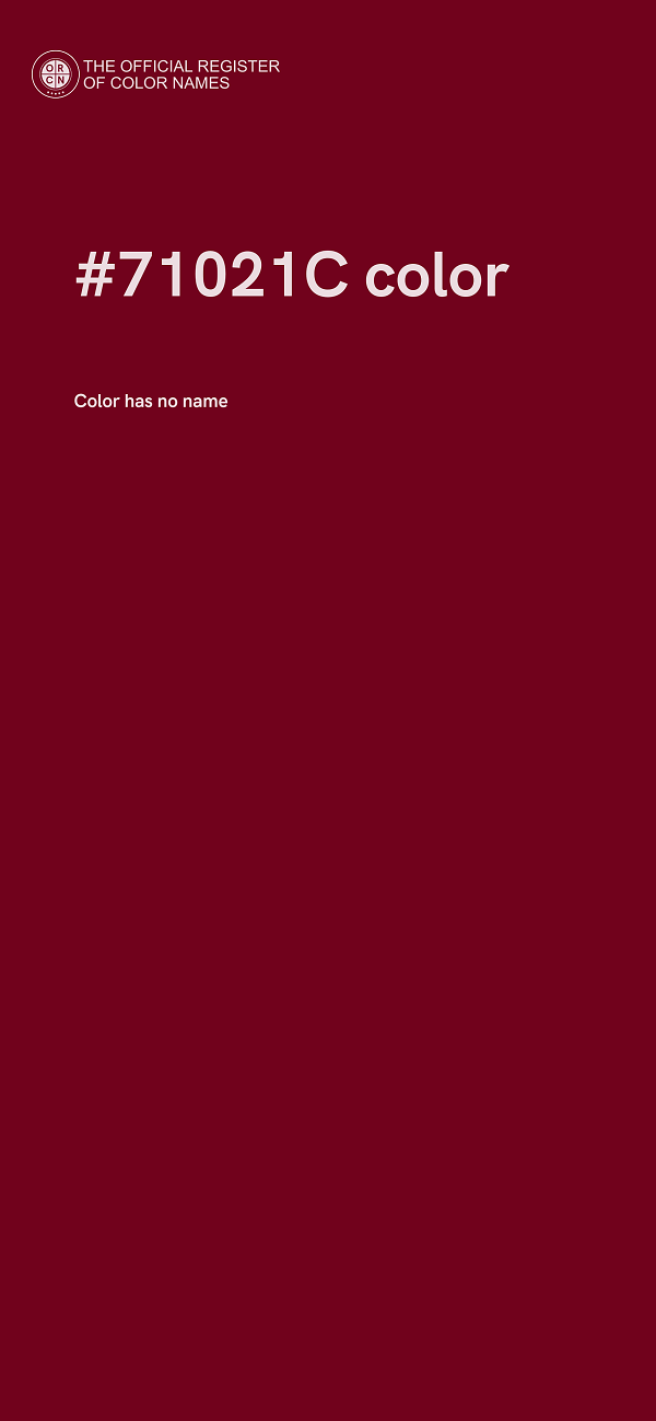 #71021C color image