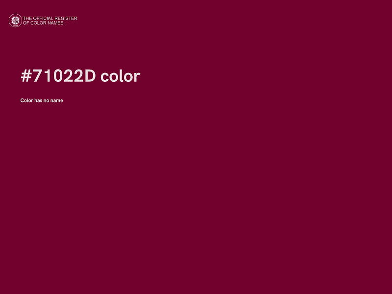 #71022D color image